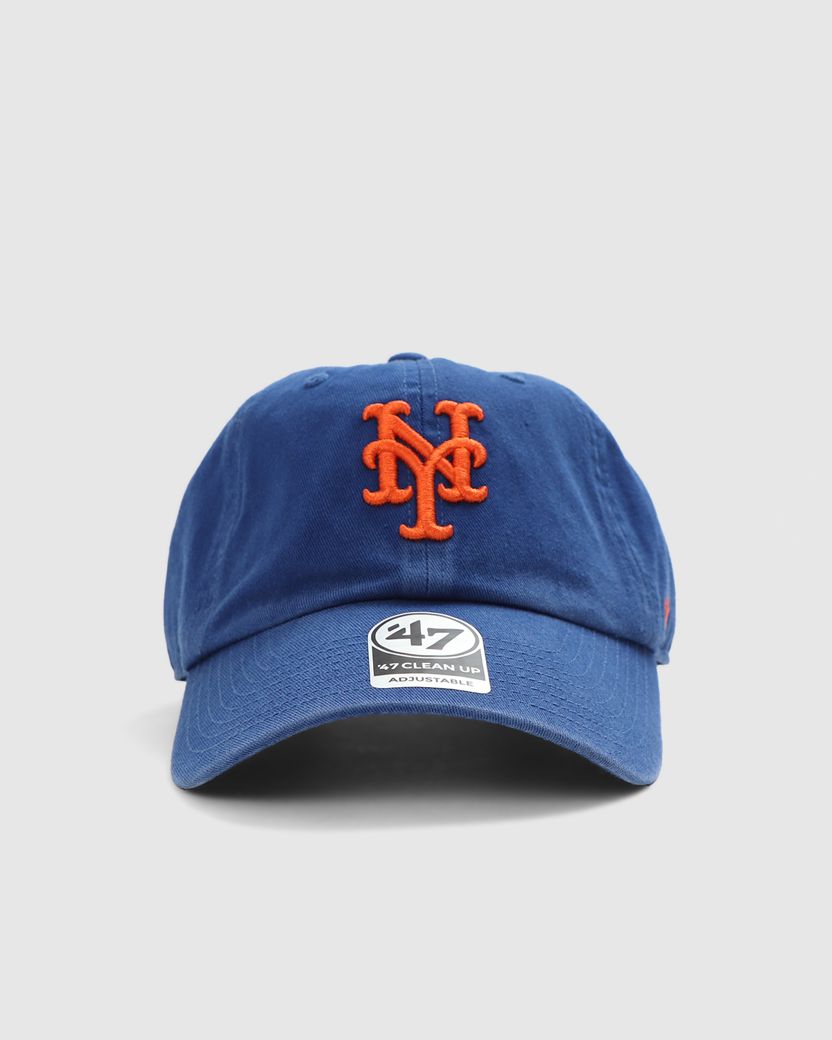 New York Mets White White Clean Up Adjustable Hat, Adult One Size Fits All