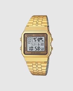 Casio Gents Digital Square LED Gold/Gold A500WGA-9DF