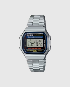 Casio Gents Digital EL Backlight Ssteel A168WA-1
