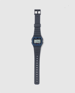 Casio Digital WR Light Stop Watch Black Resin F91W-1