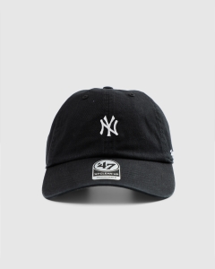 47 Brand Clean Up NY Yankees Base Runner Strapback Black