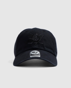 47 Brand Clean Up Anaheim Ducks Strapback Black/Black