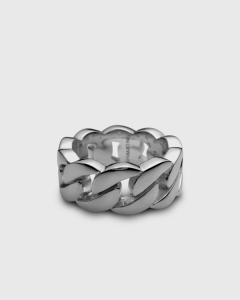 Shamone Cuban Link Ring 9mm Sterling Ring