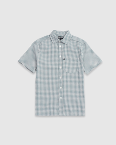 Passport Workers Check SS Shirt Teal