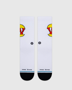 Stance Burgerworld Socks White