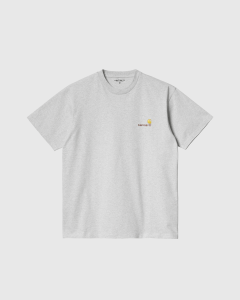 Carhartt WIP American Script T-Shirt Ash Heather