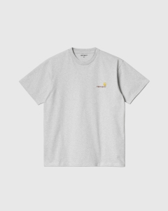 Carhartt WIP American Script T-Shirt Ash Heather