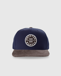 Brixton Oath 3 Snapback Navy/Deep Brown