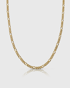 Shamone Zappa Figaro Chain Sterling Silver 18k Yellow Gold Plated