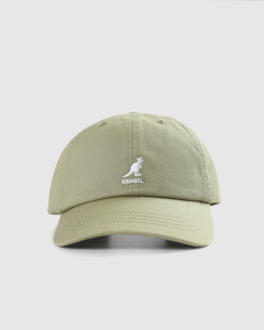 Kangol Washed Baseball Strapback Oil Green