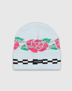 Stingwater Rose Cuff Beanie Light Blue