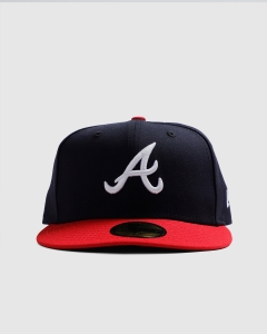 New Era ACPERF 5950 Atlanta Braves Fitted Black/Red