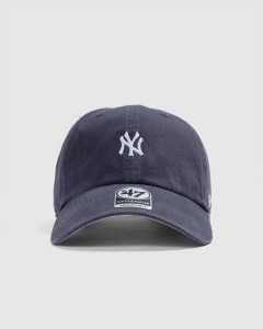 47 Brand New York Yankees Base Runner Clean Up Strapback Vintage Navy