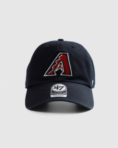 47 Brand Arizona Diamondbacks Clean Up Strapback Black