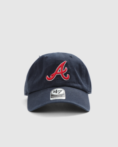 47 Brand Atlanta Braves Clean Up Strapback Navy