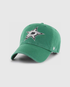 47 Brand Dallas Stars Clean Up Strapback Kelly Green