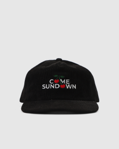 Come Sundown Cherry Strapback Black