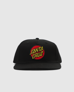 Santa Cruz Classic Dot Patch Snapback Black