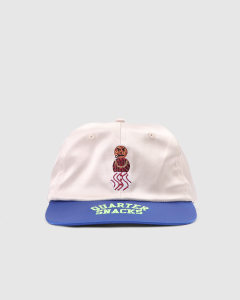 Quartersnacks Satin Snackman Strapback Cream/Royal