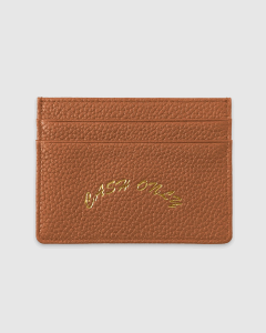 Cash Only Leather Wallet Brown