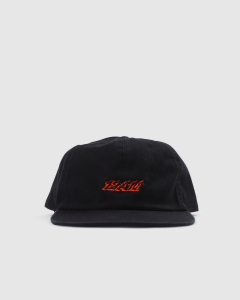 12AM Flame 6 Panel Cap Black