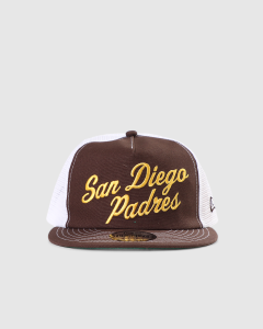 New Era The Golfer Americana San Diego Padres OTC Snapback Walnut/Gold