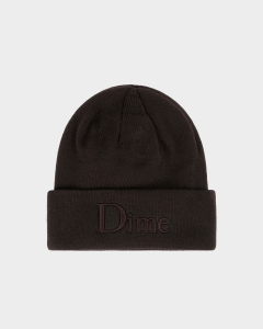 Dime Classic 3D Logo Beanie Dark Brown