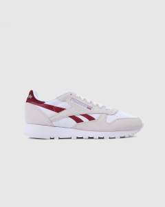 Reebok Classic Leather Pure Grey/Burgundy/White