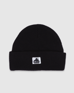 Xlarge Waffle Knit Beanie Black