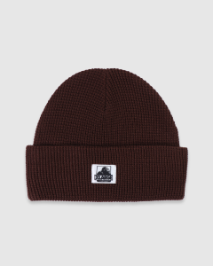 Xlarge Waffle Knit Beanie Brown