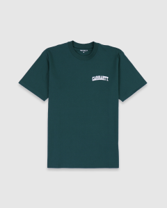 Carhartt WIP University Script T-Shirt Botanic /White