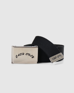 Cash Only Logo Web Belt Black