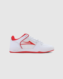 Lakai Telford Low White/Red Suede