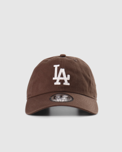 New Era Casual Classic Los Angeles Dodgers Chain Stitch Strapback Walnut/Ivory