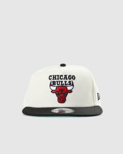 New Era Golfer Chicago Bulls 2 Tone Snapback Chrome White/Black