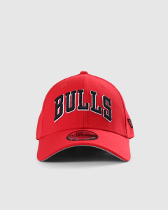 New Era 3930 Chicago Bulls Wordmark FlexFit Red