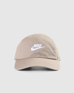 Nike Unisex Club Unstructured Futura Wash Strapback Khaki/White