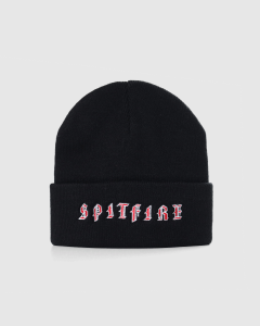 Spitfire Old E Cuff Beanie Black/Red