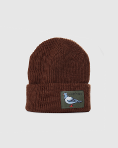 Antihero Lil Pigeon Label Cuff Beanie Dark Brown