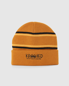 Krooked Krooked Eyes Beanie Natural/Gold/Black