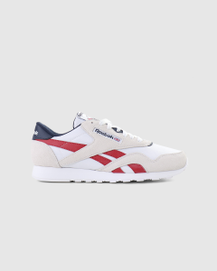 Reebok CL Nylon White/Flash Red/Vector Navy