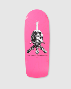 Powell Peralta Skull and Sword Snubnose Deck Pink