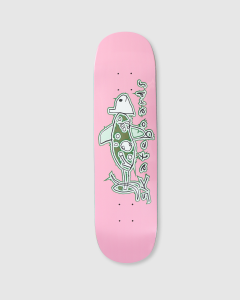 Frog Skateboards Rainbow Fish Deck Pink