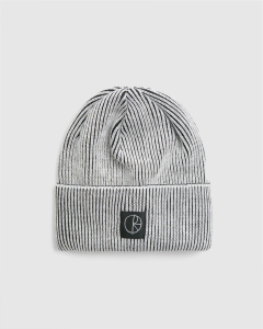 Polar Merino Lines Beanie White/Black