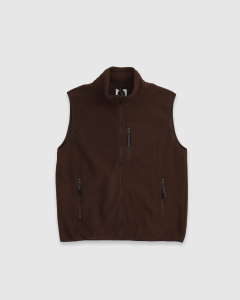 Polar Basic Fleece Vest Brown