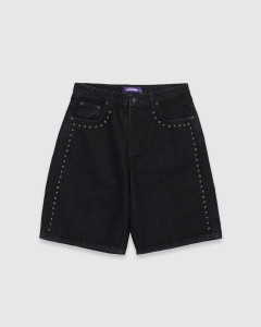 FA Riveting Denim Shorts Black