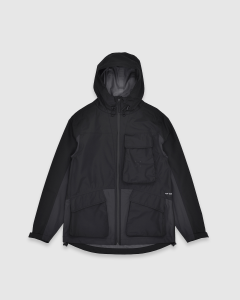 Pop Trading Big Pocket Hooded Tech Jacket Black/Anthracite