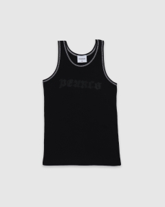 Pearls Gothic Tank Black