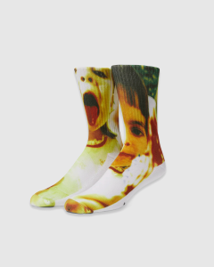 Huf x Smashing Pumpkins Rocket Crew Sock White