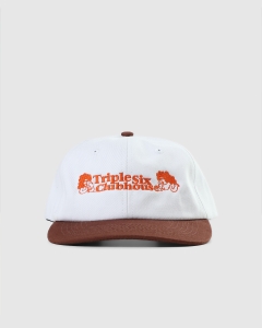 Triple 6 Clubhouse Ladies Night Cap Snapback White/Brown